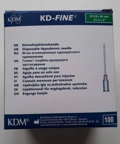 Aiguille KDM 21G2 BL 0,8x50mm Verte Longue
