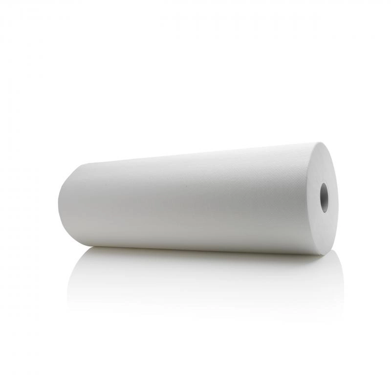 Rouleau d'examen 50m x 50 cm blanc 2 plis Lisse