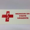 PLAQUE VISITE MEDECIN / ROUGE