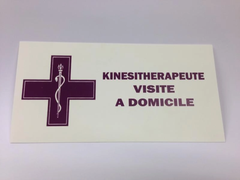 PLAQUE VISITE KINE