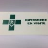 PLAQUE VISITE INFIRMIERE / VERTE