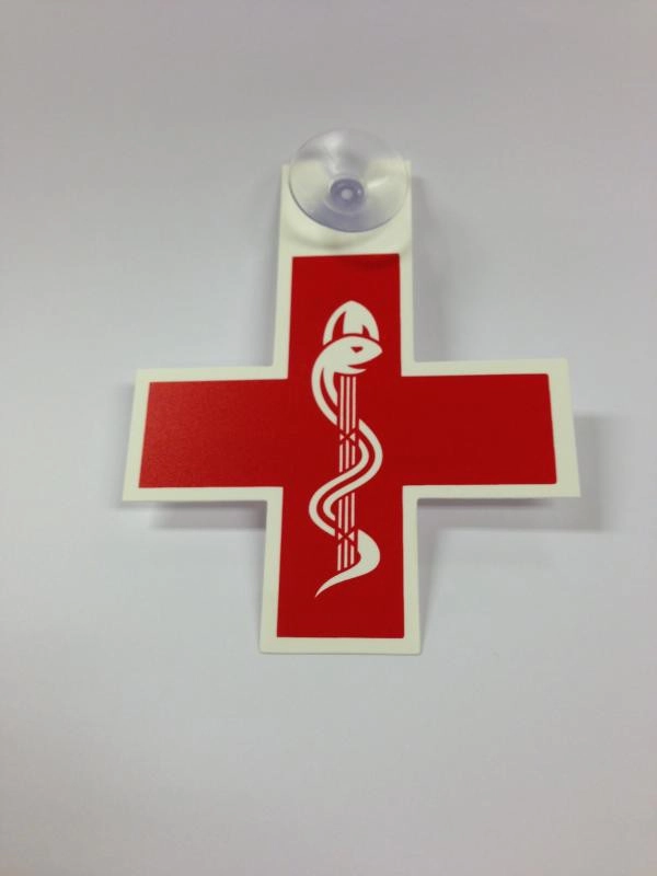 CADUCÉE - CROIX MÉDECIN, ROUGE