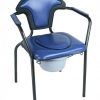 CHAISE HYGIÉNIQUE FIXE, AVEC TAMPON, VINYL BLEU