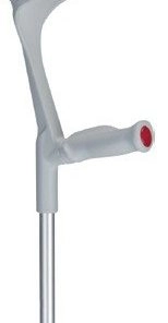 CANNE ANGLAISE AVEC POIGNÉE SOUPLE ANATOMIQUE SOFT, GAUCHE, GRIS