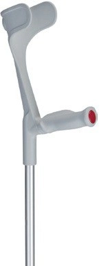 CANNE ANGLAISE AVEC POIGNÉE SOUPLE ANATOMIQUE SOFT, GAUCHE, GRIS