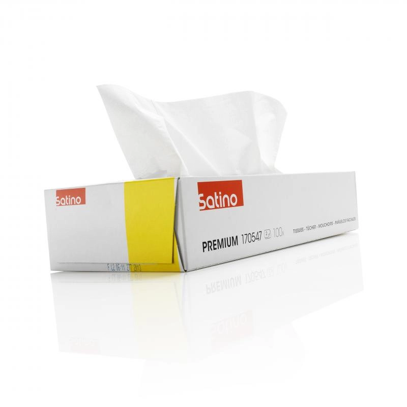 Boites 100 mouchoirs/2 plis/blanc
