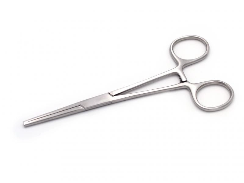 PINCE DE KOCHER, DROITE, SANS GRIFFES, 14 CM