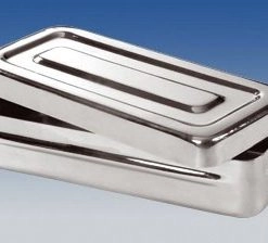 BOÎTE DE STÉRILISATION INOX, 20 X 10 X 3 CM