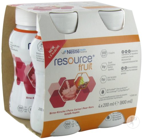 RESOURCE® FRUIT - Poire / Cerise (4 x 200 ml)