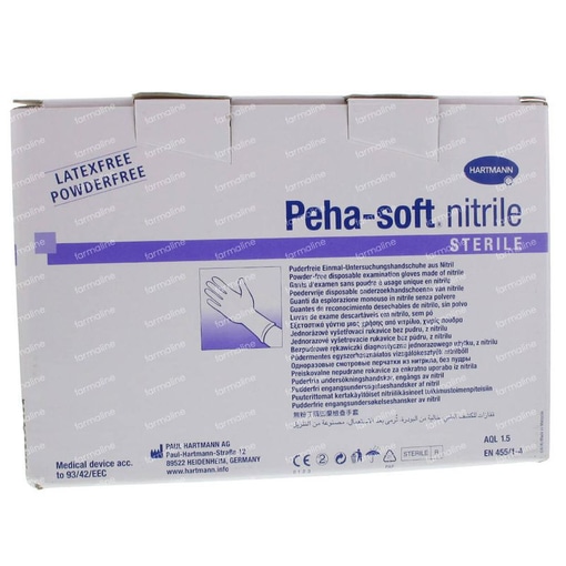 Peha-soft® nitrile non poudré, stérile
