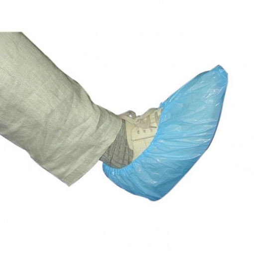 SACHET DE 100 COUVRE-CHAUSSURE PE BLEU