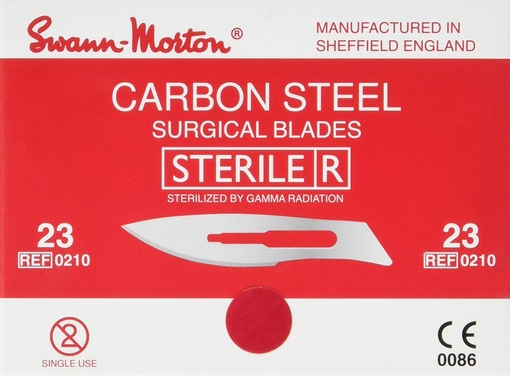 LAME SWANN-MORTON Stérile N°23