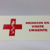 PLAQUE VISITE MEDECIN / ROUGE