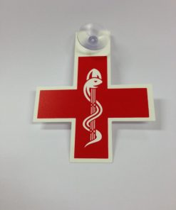 CADUCÉE - CROIX MÉDECIN, ROUGE